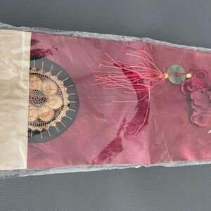 Silk Gift bag wine 2 -( 1 red and 1green)